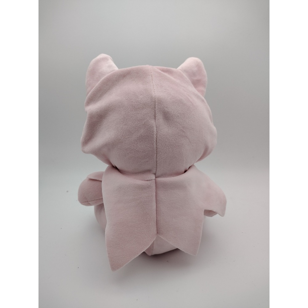 Pink Ghost Face Cat Plush Soft Stuffed Animal Kawaii Horror Spooky Cute 9 inch - Picture 2 of 4